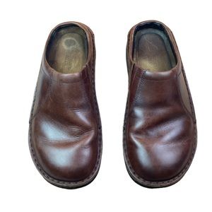 NAOT Leather Clog Mule Mens 42 Brown